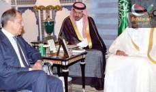 صورة اجتماع مغلق بين الملك سلمان ولافروف في الرياض