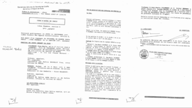صورة الاحكام القضائية من محكمة باريس و التي رفعها المرحوم معطوب الوناس ضد فرحات مهني عام 1997 قبل إغتياله …
